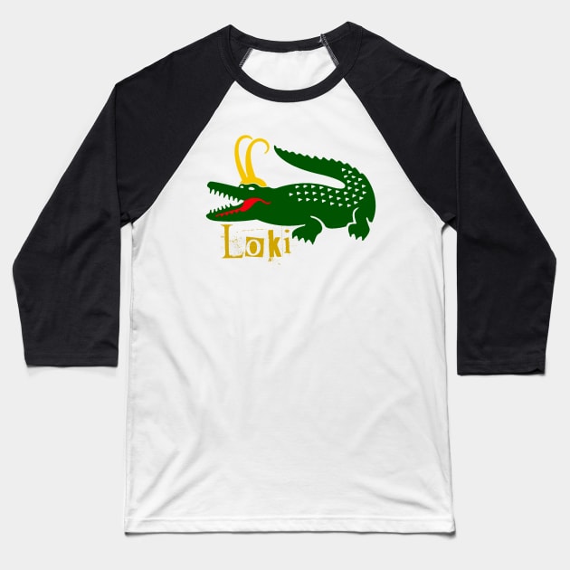 Alligator Loki Variant X Baseball T-Shirt by LopGraphiX